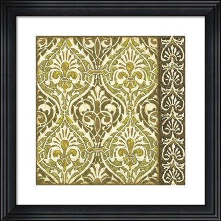 Framed Burnished Arabesque II Print