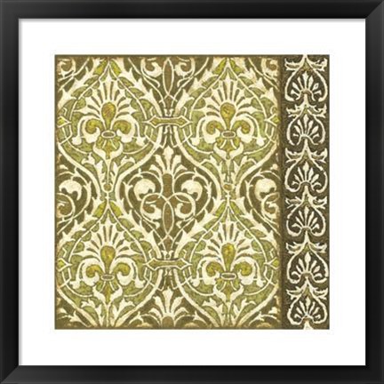 Framed Burnished Arabesque II Print