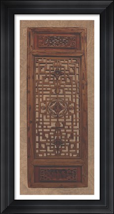 Framed Antique Shoji Screen IV Print