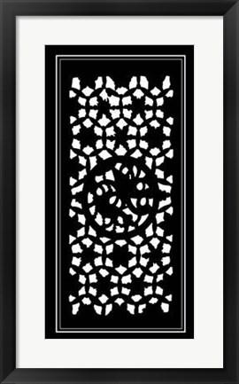 Framed Shoji Screen In Ebony II Print