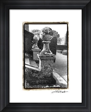 Framed Italian Garden I Print