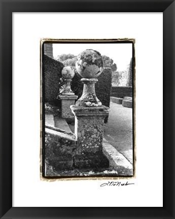 Framed Italian Garden I Print