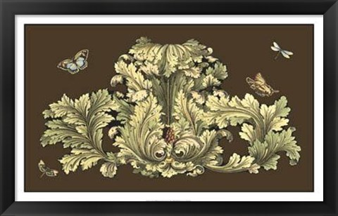 Framed Nature&#39;s Splendor On Chocolate I Print