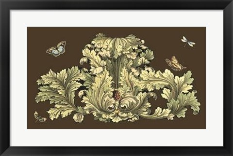 Framed Nature&#39;s Splendor On Chocolate I Print