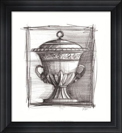 Framed Classical Elements I Print