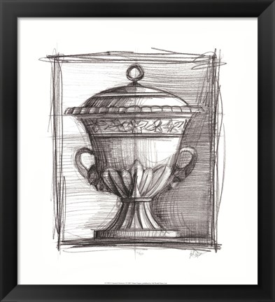 Framed Classical Elements I Print