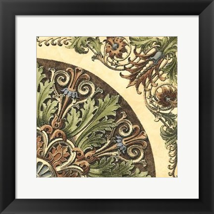 Framed Renaissance Elements II Print