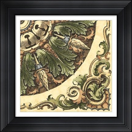 Framed Renaissance Elements IV Print