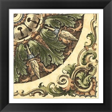 Framed Renaissance Elements IV Print