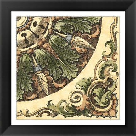 Framed Renaissance Elements IV Print