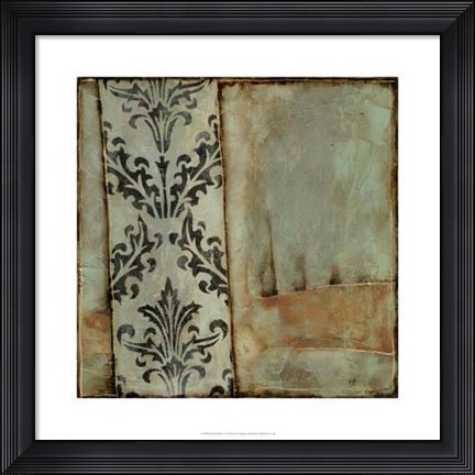 Framed Damask Harmony I Print