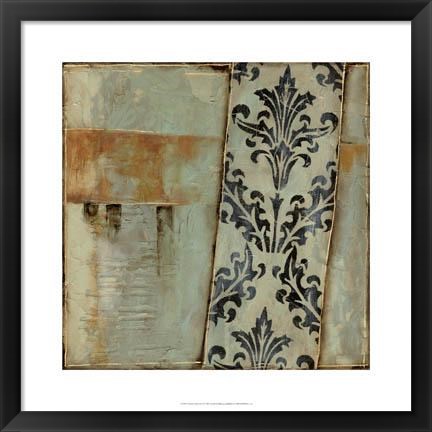 Framed Damask Harmony II Print