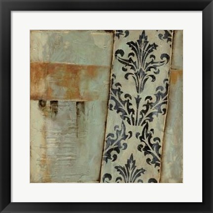 Framed Damask Harmony II Print