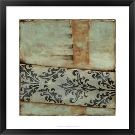 Framed Damask Harmony III Print