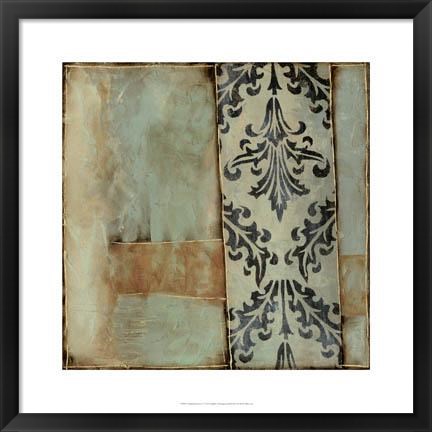 Framed Damask Harmony IV Print