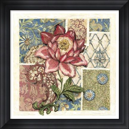 Framed Rose Chintz II Print