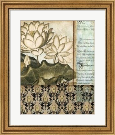 Framed Elegant Water Lily II Print