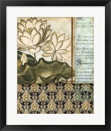 Framed Elegant Water Lily II Print