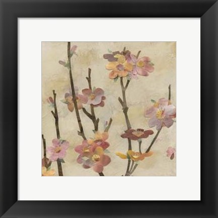 Framed Blossom Collage II Print