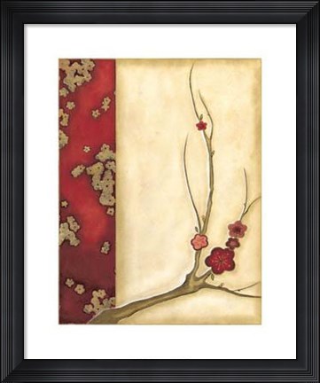 Framed Crimson Branch I Print