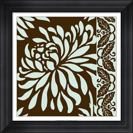 Framed Striking Chrysanthemums I Print