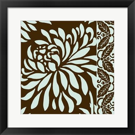 Framed Striking Chrysanthemums I Print