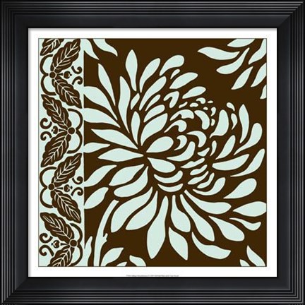 Framed Striking Chrysanthemums II Print