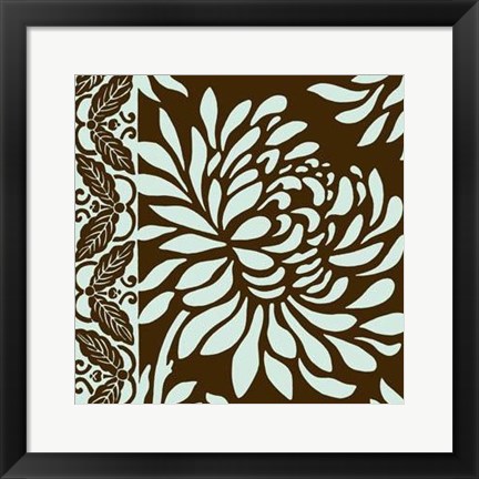 Framed Striking Chrysanthemums II Print