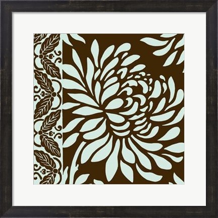 Framed Striking Chrysanthemums II Print