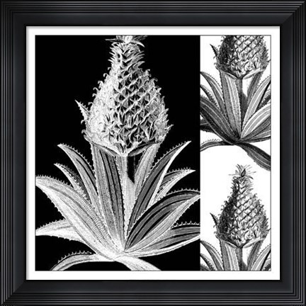 Framed Pop Pineapple I Print