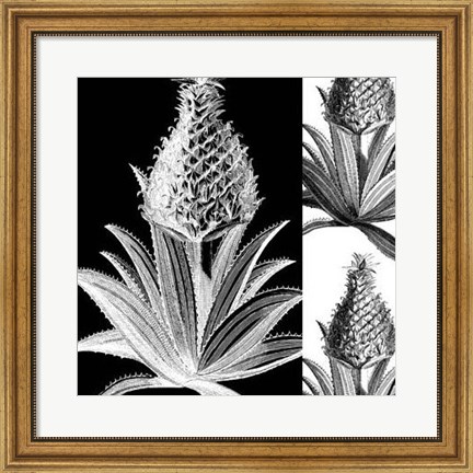 Framed Pop Pineapple I Print