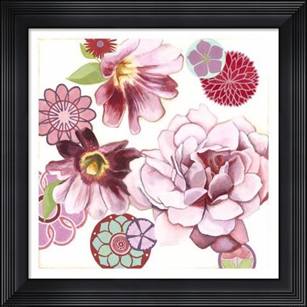 Framed Petal Profusion II Print