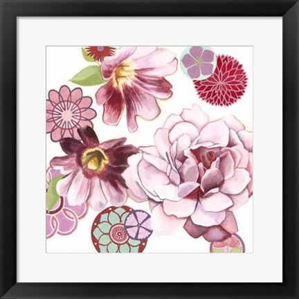 Framed Petal Profusion II Print