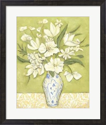 Framed Tara&#39;s Flowers I Print