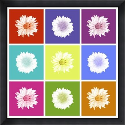 Framed Vivid Bouquet Print