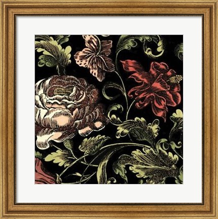 Framed Floral Fancy I Print