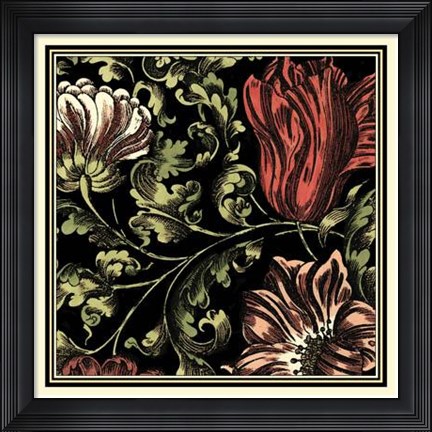Framed Floral Fancy II Print