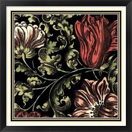 Framed Floral Fancy II Print