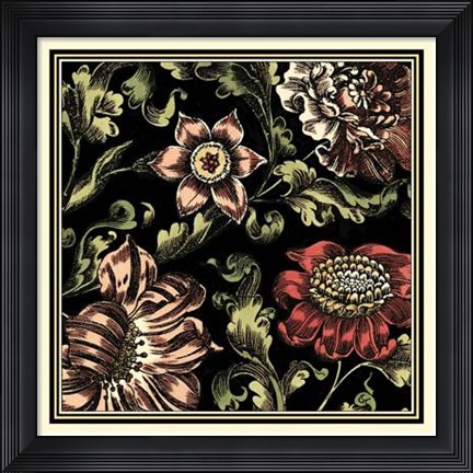 Framed Floral Fancy III Print