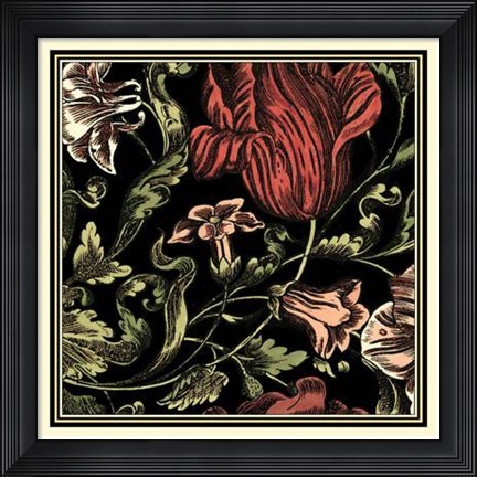 Framed Floral Fancy IV Print