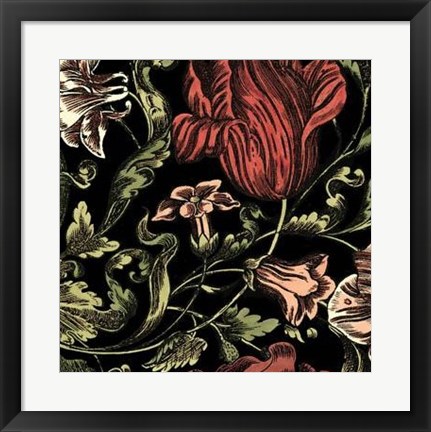 Framed Floral Fancy IV Print