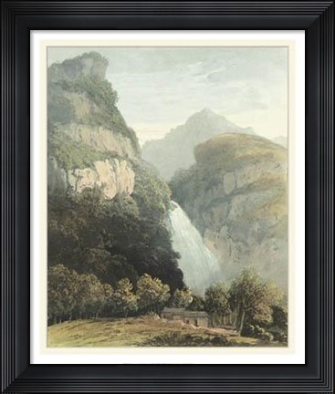 Framed Picturesque English Lake III Print