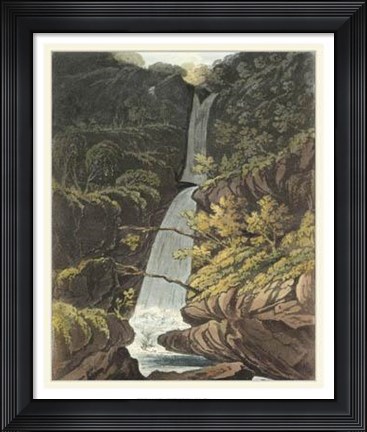Framed Picturesque English Lake IV Print