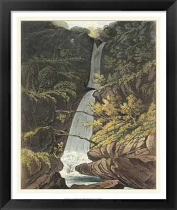 Framed Picturesque English Lake IV Print