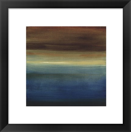 Framed Abstract Horizon III Print