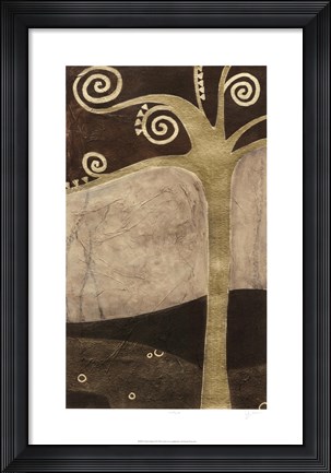 Framed Sylvan Spirals II Print