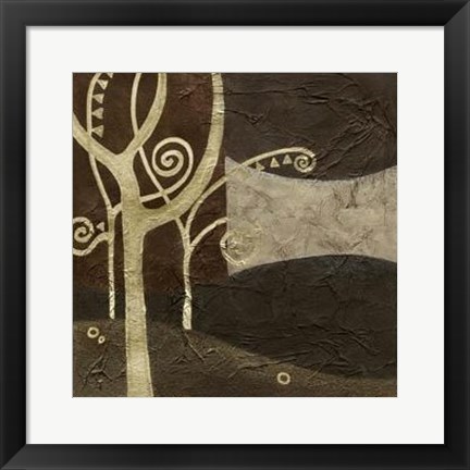 Framed Sylvan Spirals III Print