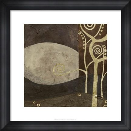 Framed Sylvan Spirals IV Print