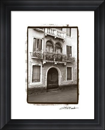 Framed Balcony Doorway Print