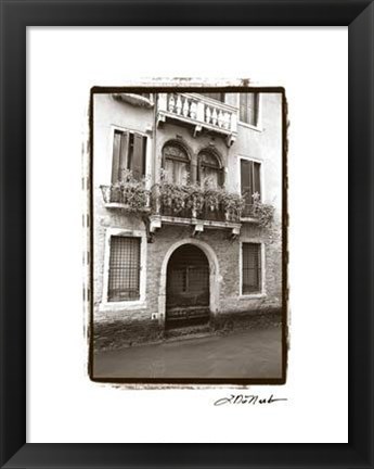 Framed Balcony Doorway Print